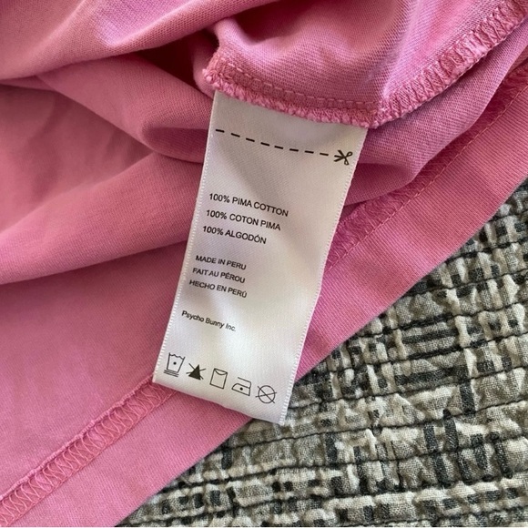 Psycho Bunny Pink Tee with Vibrant Graphic Medium - Picture 7 of 7